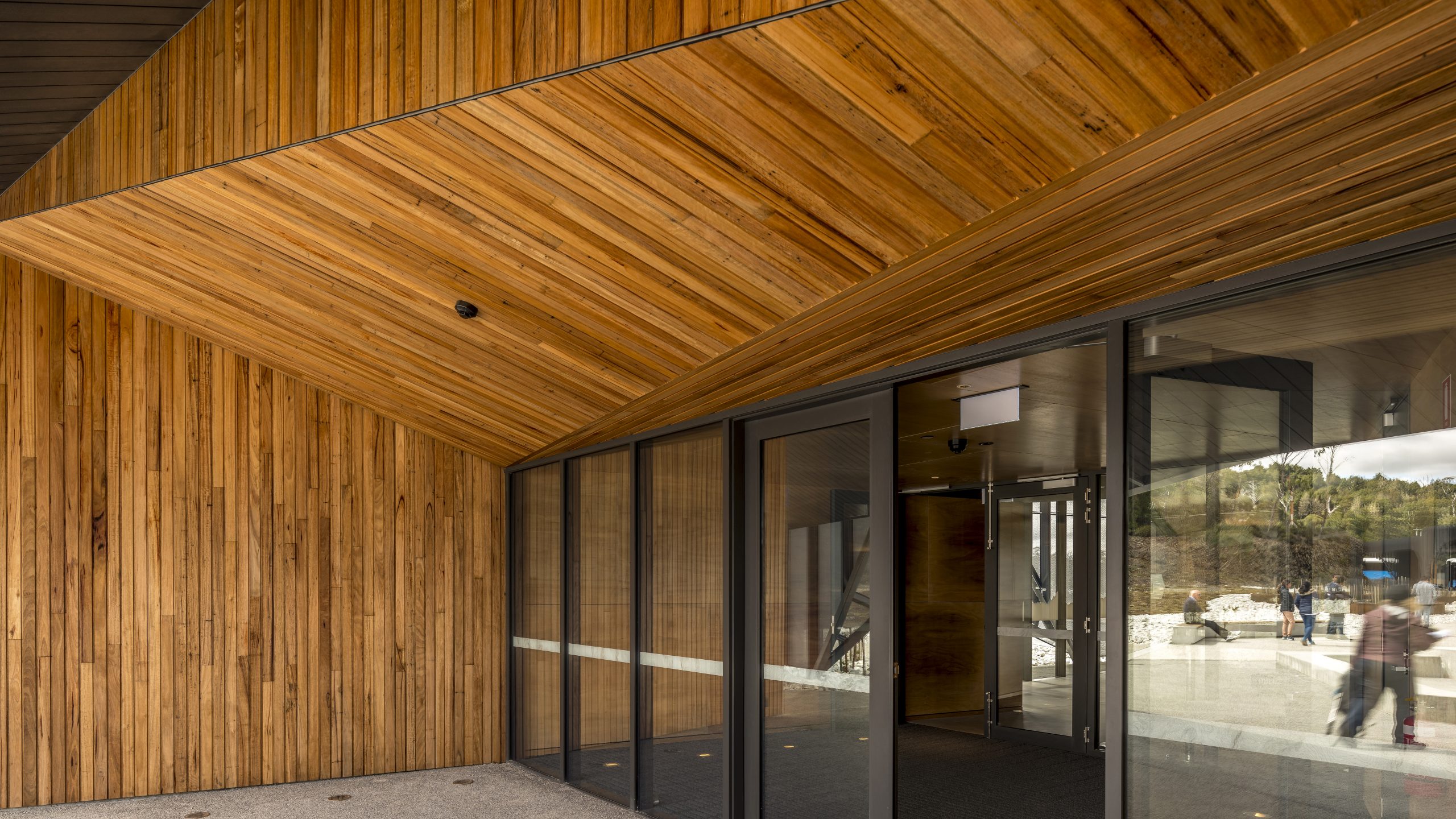 Trend plank Timbers battens Used at Cradle Mountain Visitor Center.