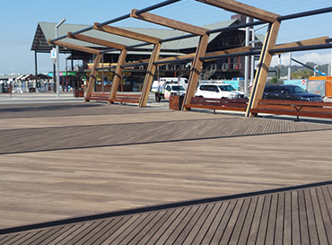 Jarrah Timber Decking Used for Commercial
