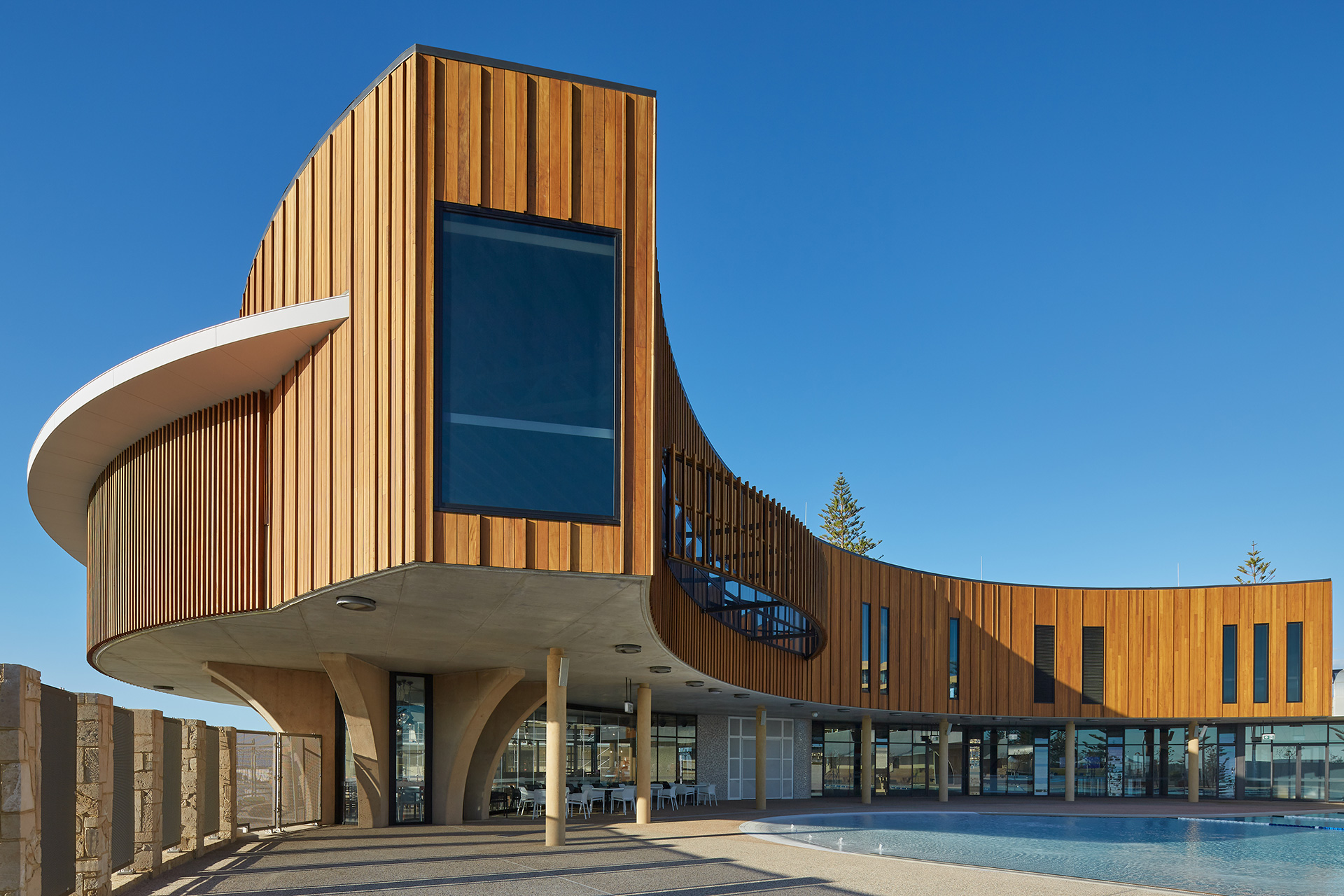 Timber Wall Cladding - Scarborough Beach Pool