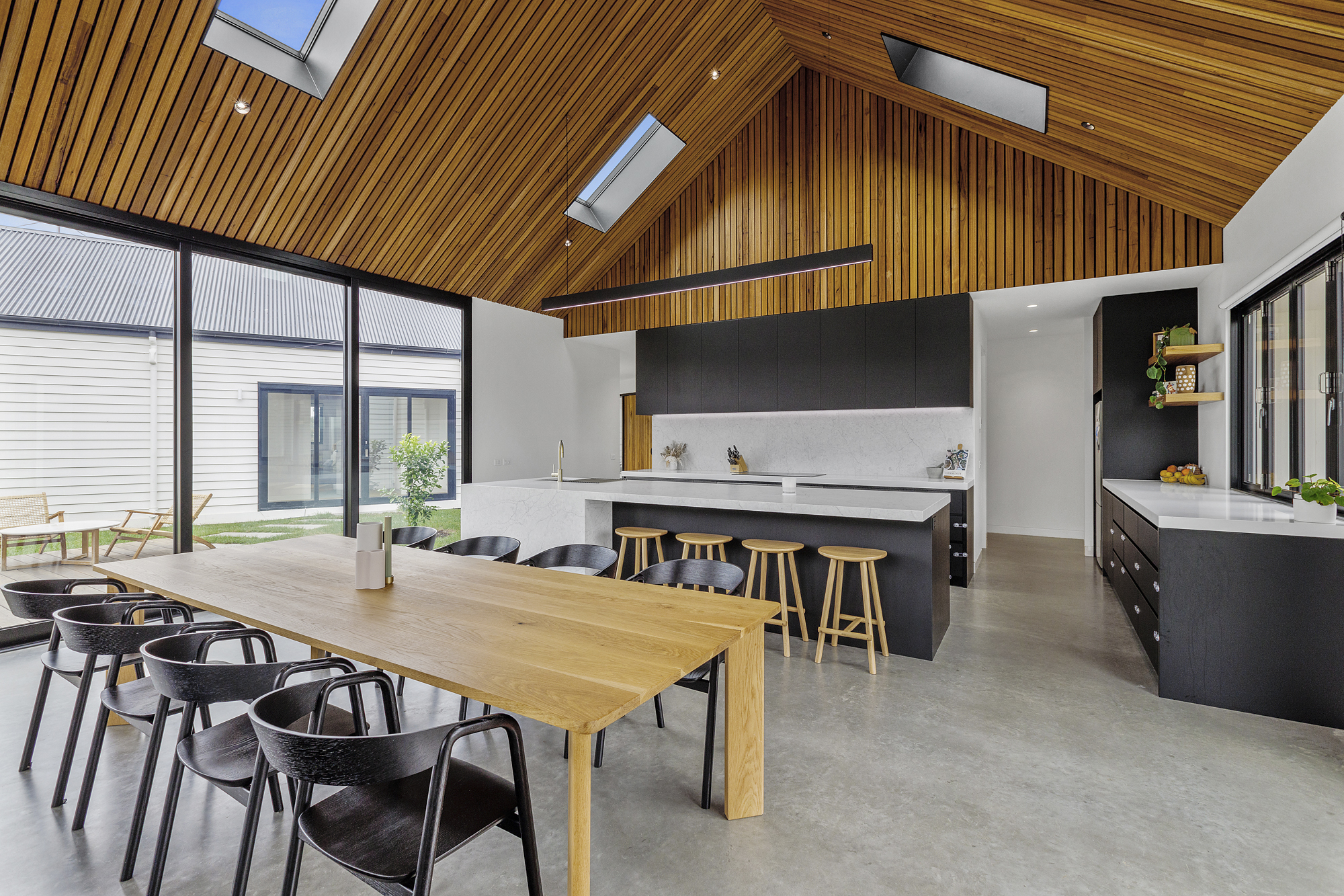 ceiling with timber