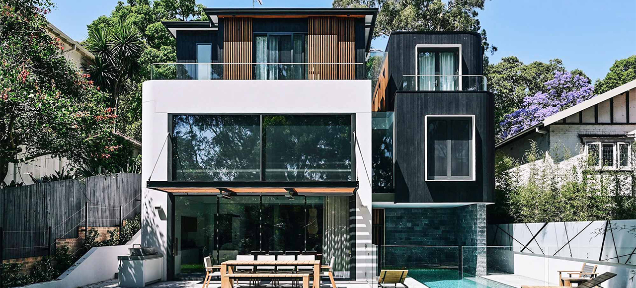 Charred Timber Used for External Cladding and Decking