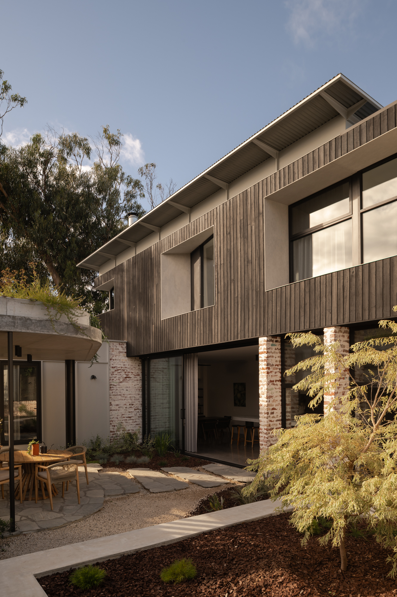 Timber cladding from mortlock